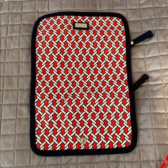 Ame & Lulu red and blue jewelry roll storage EUC - Picture 8 of 8